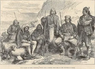 Civil Guards Of Knin, Dalmatia, Taking Back A Robber From Zara to the Frontier of Bosnia