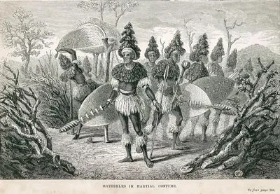 Matebeles in Martial Costume