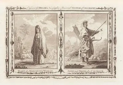 Habit Of A Moscovite Woman-Arms And Dress Of A Calmock