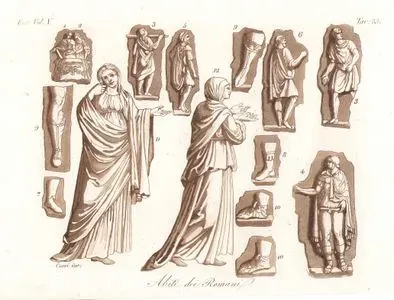 Abiti Dei Romani, Eur. Vol V. Tav.55 (Clothes Of The Romans)