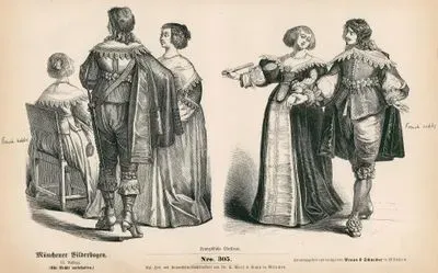 Second Third of the Seventeenth Century (1634-1666)(Zweiter Bogen, Zweites Drittel des XVII. Jahrhunderts)-French Nobles (Franzosische Edelleute)