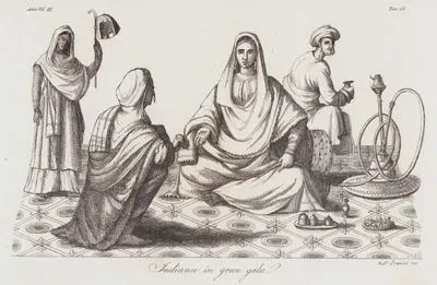 Indiana in Gran Gala, Asia Vol. III. Tav.56 (Indians at Grand Gala in The Early of The XVII. Century)
