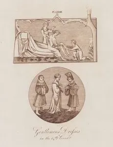 Gentlemen's Dresses of The 14th Century, Pl. LXXIII.
