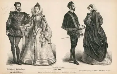 Second Third of the Sixteenth Century (1534-1566) (Zweites Drittel des XVI. Jahrhunderts)-French Court Dress (Franzosische Hoftrachten)