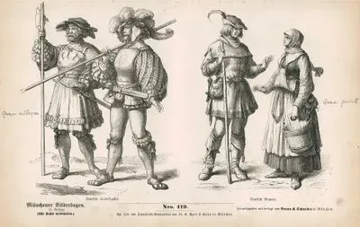 First Third Of The Sixteenth Century (1500-1533) (Erstes Drittel Des XVI Jahrhunderts)-German Soldiers (Deutsche Lamdsknechte)- German Peasants (Deutsche Bauern)