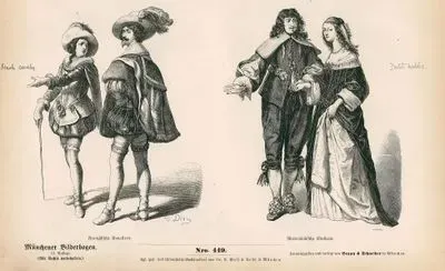 Second Third of the Seventeenth Century (1667-1699) (Zweites Drittel des XVII Jahrhunderts)-  French Cavalrymen (Franzosische Kavaliere)- Dutch Nobles (Niederlamdische Edelleute)