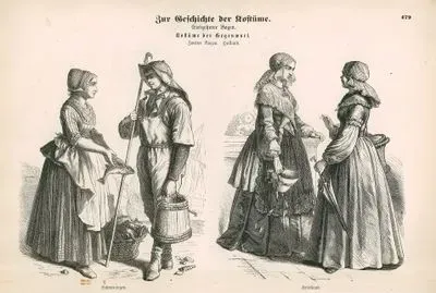 Dutch Folk Dress(19.Century)- District Of Scheveningen and Friesland