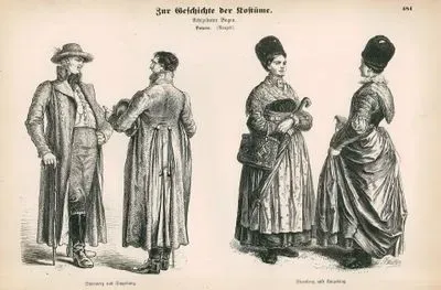 German Folk Dress in Bavaria (19. Century)-District Of Starnberg and Vicinity (Starnberg und Umgebung)
