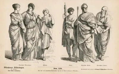 Ancient Rome- Noblewoman (Vornehme Romerinnen), Slave Girl ( Sklavin)- Roman Lictor With Fasces( Lictor), Emperor (Romischer Kaiser), Nobleman (Vornehme Romer)