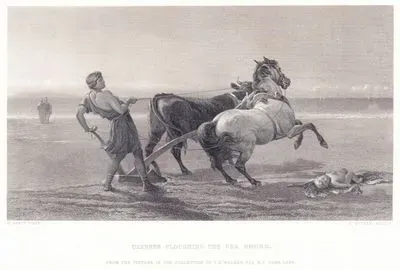 Ulysses Ploughing The Sea Shore