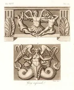 Geni infernali, Eur. Vol V. Tav.40. (Ancient Etruscan Chimera)