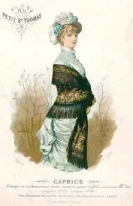 Caprice-Echarpe en Cachemirienne  Toutes Nuances Garnie d'Effiles Cordonnet