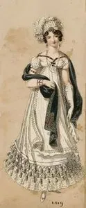 Half Mourning Evening Dress