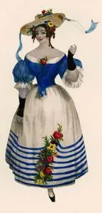 1830's and 1840's Woman Fashion