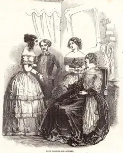 Paris Fashions For January (1848)