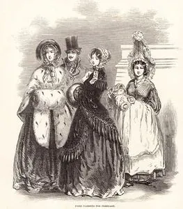 Paris Fashions For February (1848)