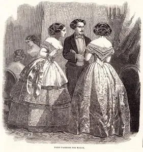 Paris Fashions For March (1853)