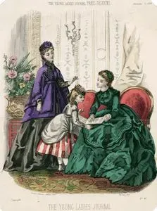 The Young Ladies Journal, Paris Fashions, No.68, November 1 1869