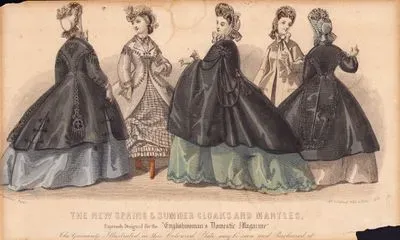 The New Spring & Summer Cloaks And Mantles, Expressly Designed Prepared For The Englishwoman's Domestic Magazine