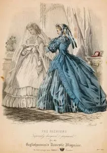 The Fashions, Expressly Designed Prepared For The Englishwoman's Domestic Magazine, No.777, May 1865