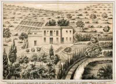 Vista De La Hacienda De Campo Que Se Rifa Llamada De Molina En El Arroyo De Javoneros Termino De Malaga