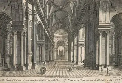 The Inside Of St. Pauls Cathedral From The West End To The Choir-Le Neff De La Cathedrale De St. Paul A Londre