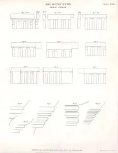 Architecture, Doric Order, Plate XVIII.