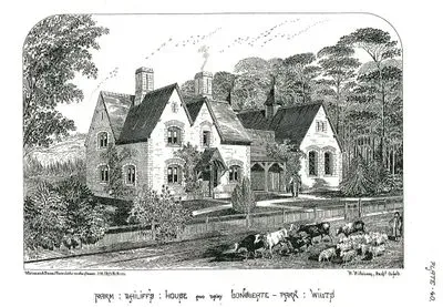 Farm, Bailiffs, House And Dairy Longueate Park, Wiuts, Plate 40