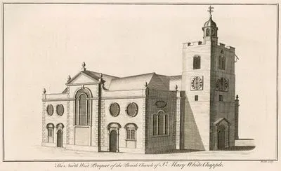 The North West Prospect Of The Parish Church Of St. Mary WhiteChaple