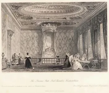 The Queen's State Bed-Chamber, Fountainbleau-Chambre A Coucher De Parade De La Reine, A Fontainebleau-Der Konigin Staats Bedzimmer, Fontainebleau