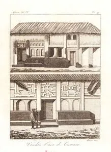 Vecchia Casa Di Cumassi, Africa Vol.IV. Tav.72. (House in Kumasi, Kingdom Of Ashanti (Ghana))