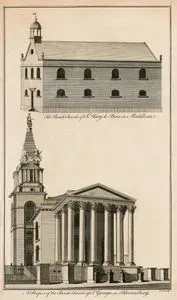 iThe Parish Church Of St.Mary Le Bone in Middlesex-A Prospect Of The Parish Church Of St.George In Bloomsbury