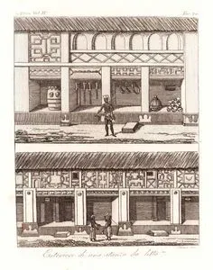Esteriore Di Una Stanza Da Letto, Africa Vol.IV. Tav.74. (Exterior Of Bedrooms in Houses in Kumasi, Kingdom of Ashanti (Ghana))