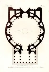 Pianta Del Panteon, Eur. Vol V. Tav.45* (Plan Of Panteon)