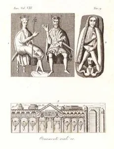 Ornamenti Reali, Eur. Vol VIII. Tav.9. (Royal Ornaments)