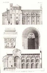 Abzoto Di S.Michele in Pavia, Eur. Vol VIII. Tav.33*.(Architectural Drawings Of S.Michele Maggiore Church)