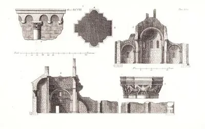 Architectural Drawings Of A Church, Eur. Vol VIII. Tav.35*.