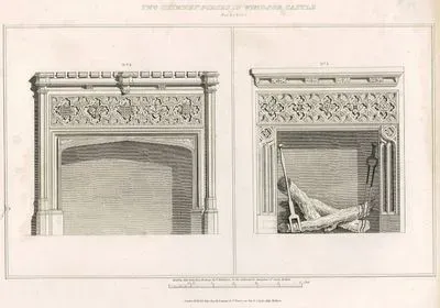 Two Chimney Pieces in Windsor Castle, Berkshire