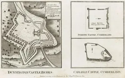 Dunnington Castle, Berks-Penrith Castle, Cumberland-Carlisle Castle, Cumberland