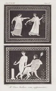 Il Bacco Indiano Come Rappresentato, Asia Vol. III. Tav.6. (Depictions of Bacchus (Dionysus), The Conqueror of India, on Roman Vases)