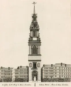 L'Eglise De St. Mary Le Bow A Londres-Ecclesia Beatce Marice Le Bou Londini