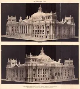 The Imperial Parliament  Houses, Berlin-Herr Paul Wallot, Architect