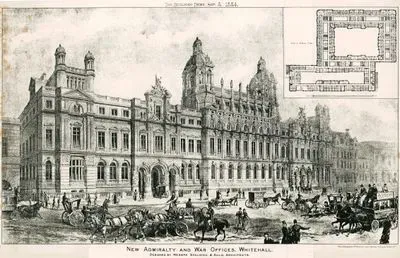 New Admiralty And War Offices, White Hall, Designed By Messrs Spalding & Auld, Architects