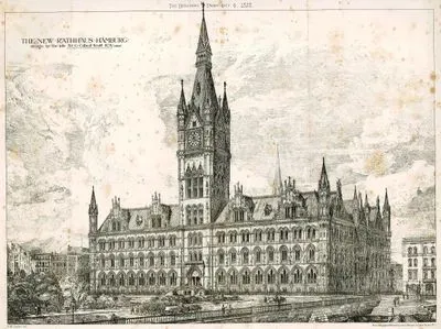 The New Rathhaus, Hamburg-Design By The Late Sir G. Gilbert Scott Architect
