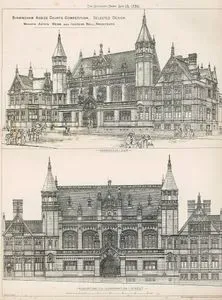 Birmingham Assize Courts Competition, Selected Design-Messrs Aston Webb And Ingres Bell, Architects