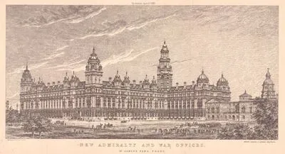New Admiralty And War Offices St.James Park Front-Messrs, Leeming & Leeming, Architects