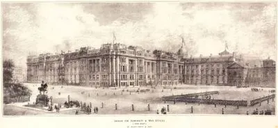 Design For Admiralty & War Offices (Park Front) By Messrs Verity & Hunt