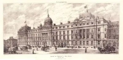 Design For Admiralty & War Offices, Whitehall Front By Messrs Verity & Hunt