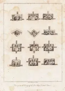 Carvings On The Ceiling Of The Post Room, Lambeth Palace