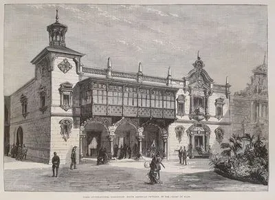 Paris International Exhibition, South American Pavilion, in The Champ De Mars